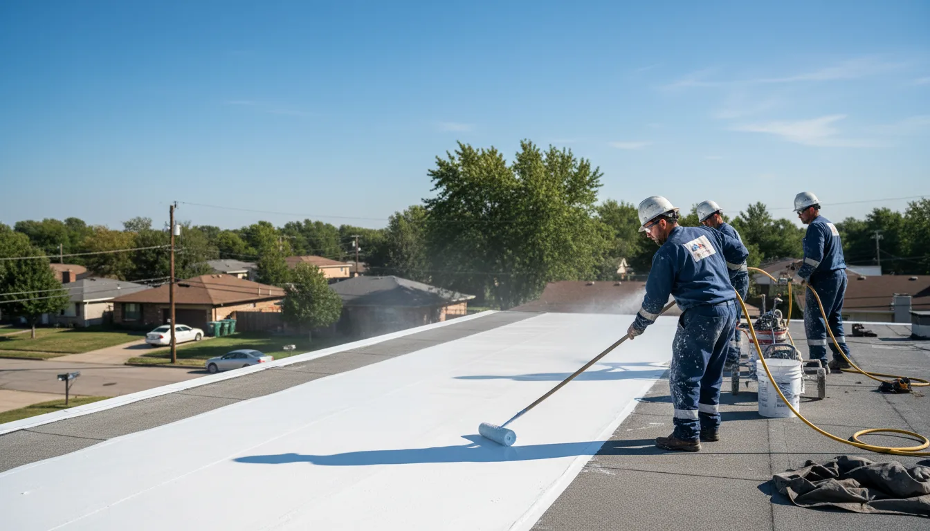 Commercial roof coating in Sadorus, IL near me